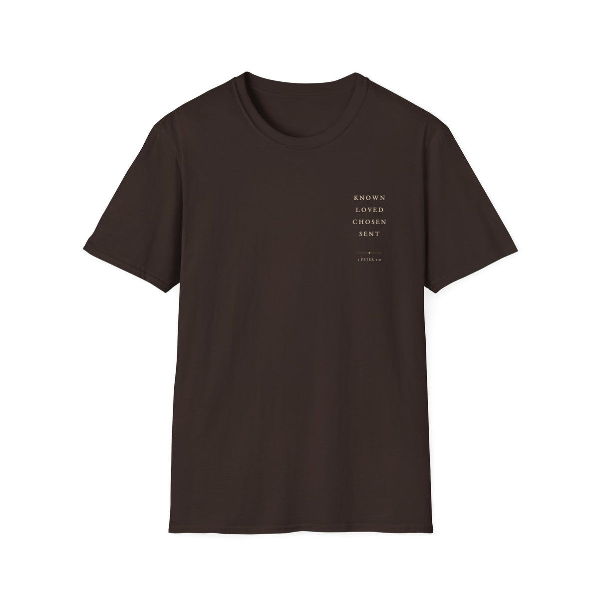 1 Peter 2:9 Christian T-Shirt — World Outline Faith Tee