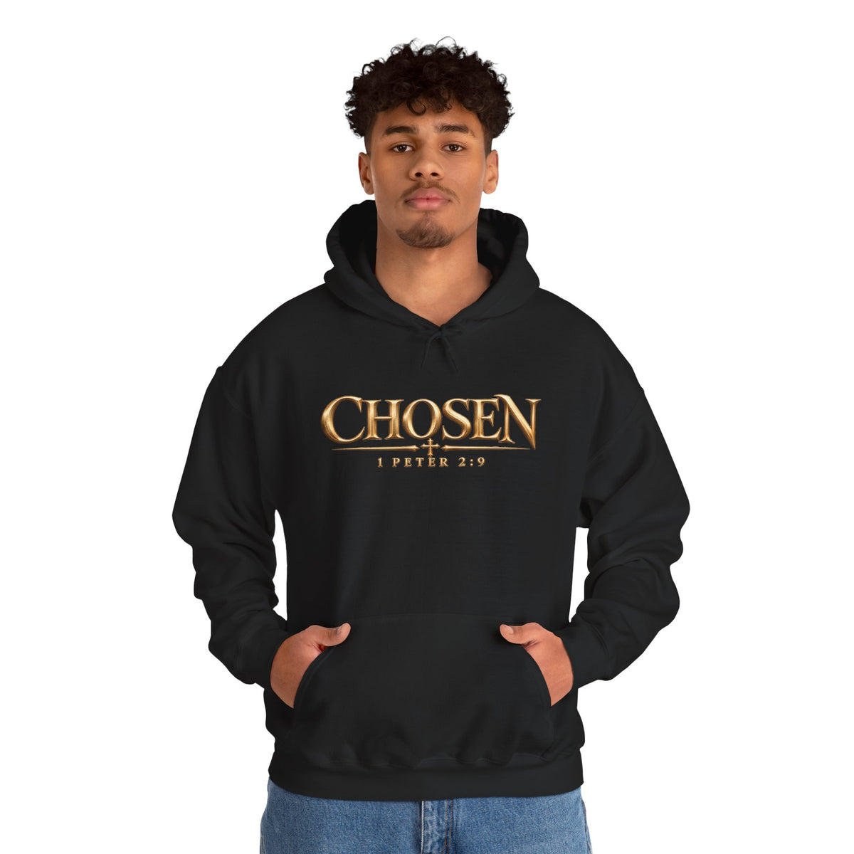 "Chosen" 1 Peter 2:9 Christian Bible Verse Hoodie Unisex