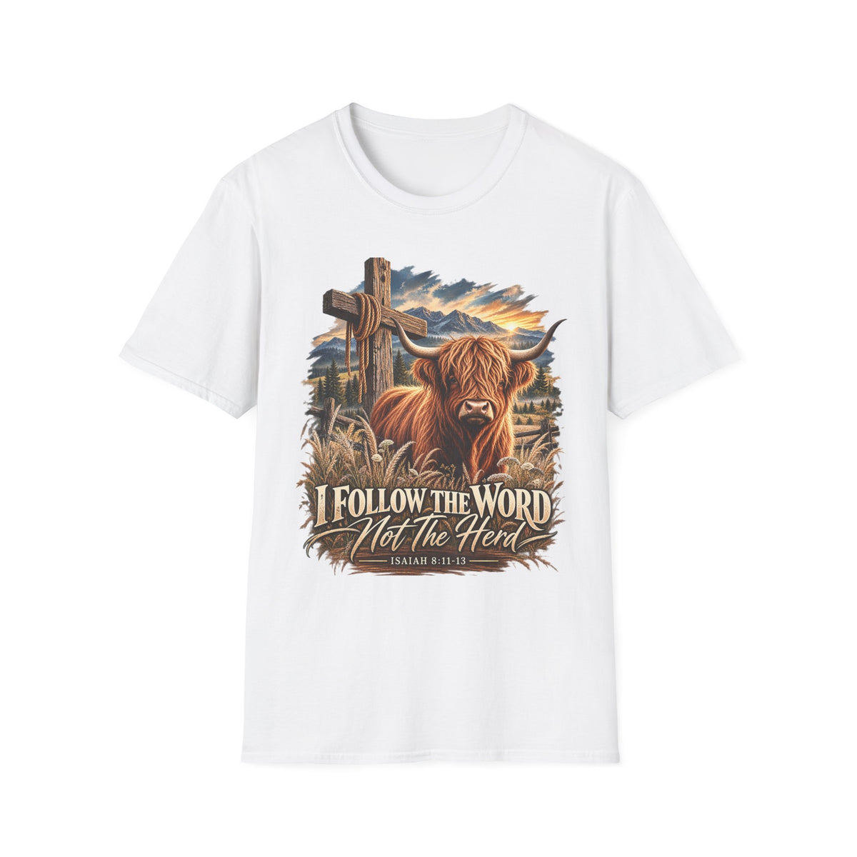 "Follow the Word not the Herd" Christian Faith T-Shirt