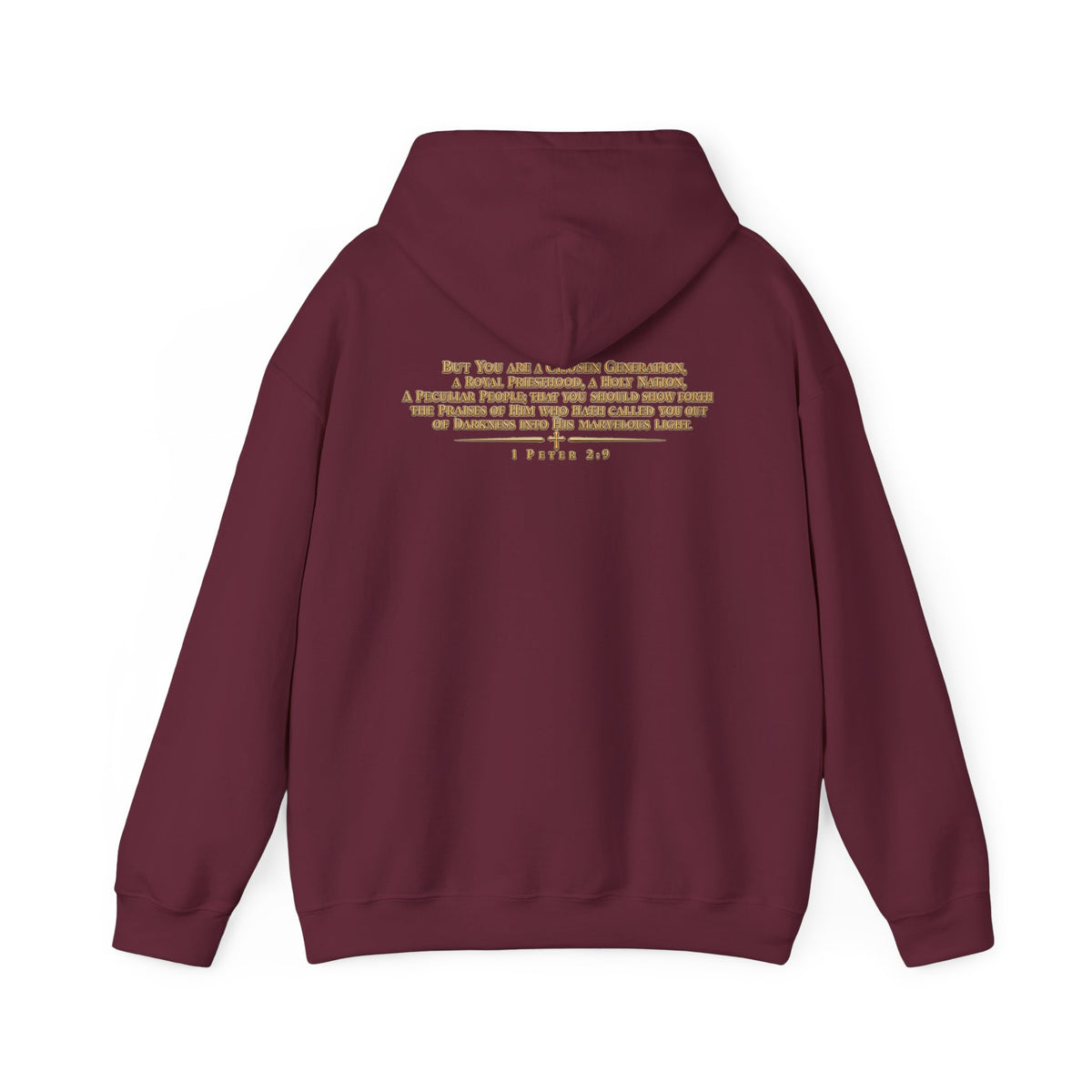 "Chosen" 1 Peter 2:9 Christian Bible Verse Hoodie Unisex