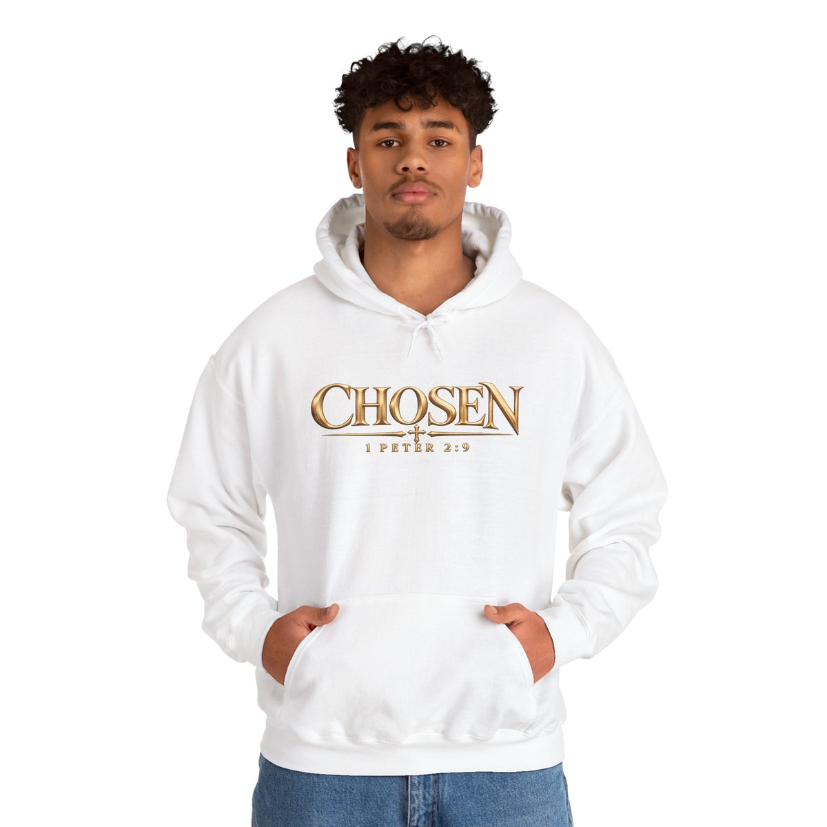 "Chosen" 1 Peter 2:9 Christian Bible Verse Hoodie Unisex