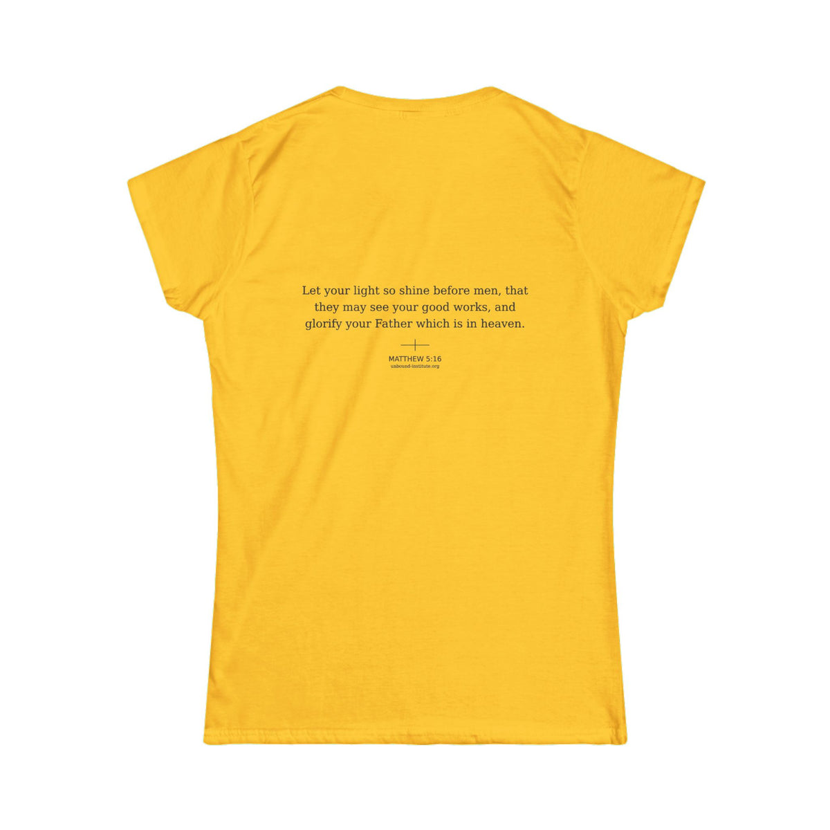 Faith 'Light' Women's Tee — Christian Inspirational Scripture Shirt