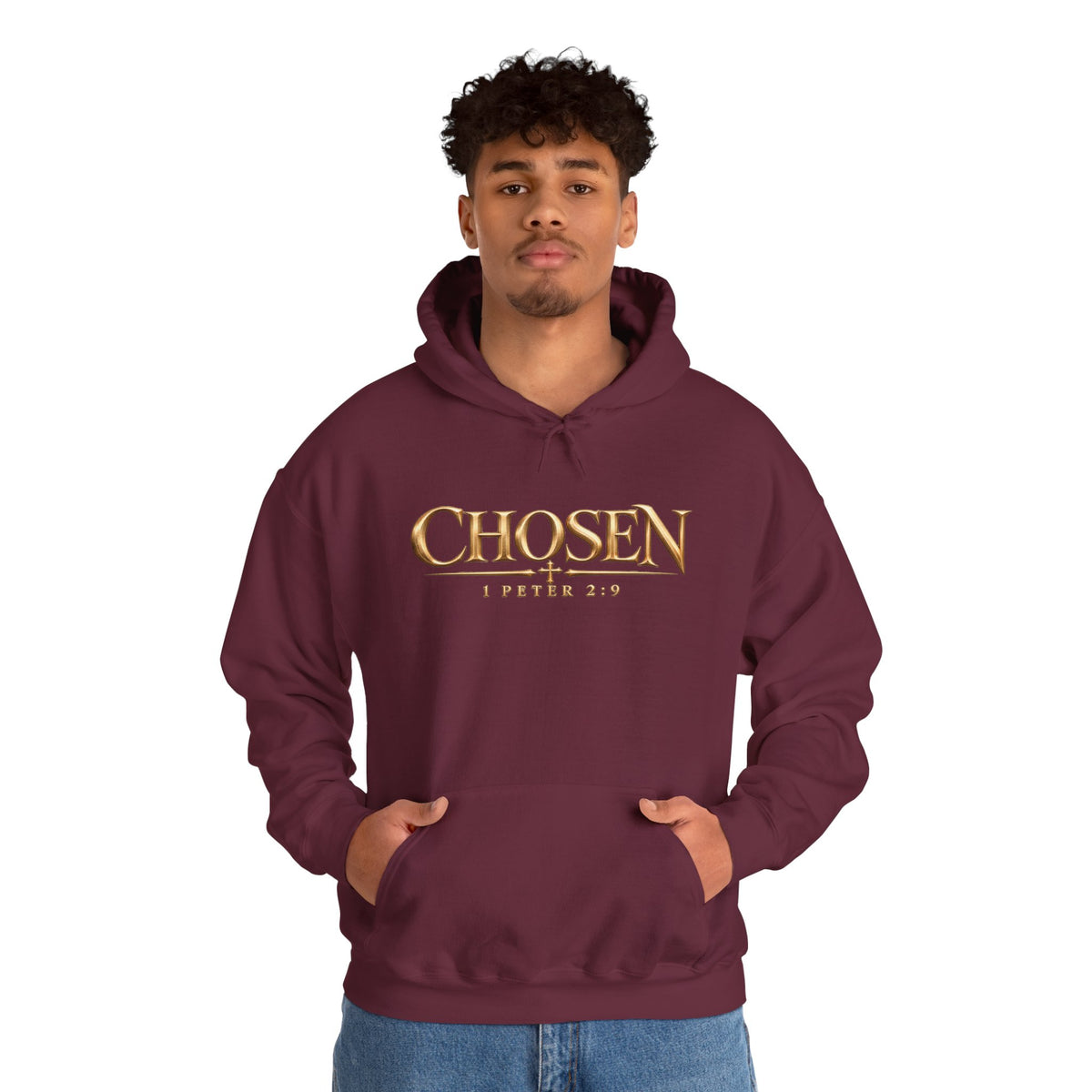 "Chosen" 1 Peter 2:9 Christian Bible Verse Hoodie Unisex
