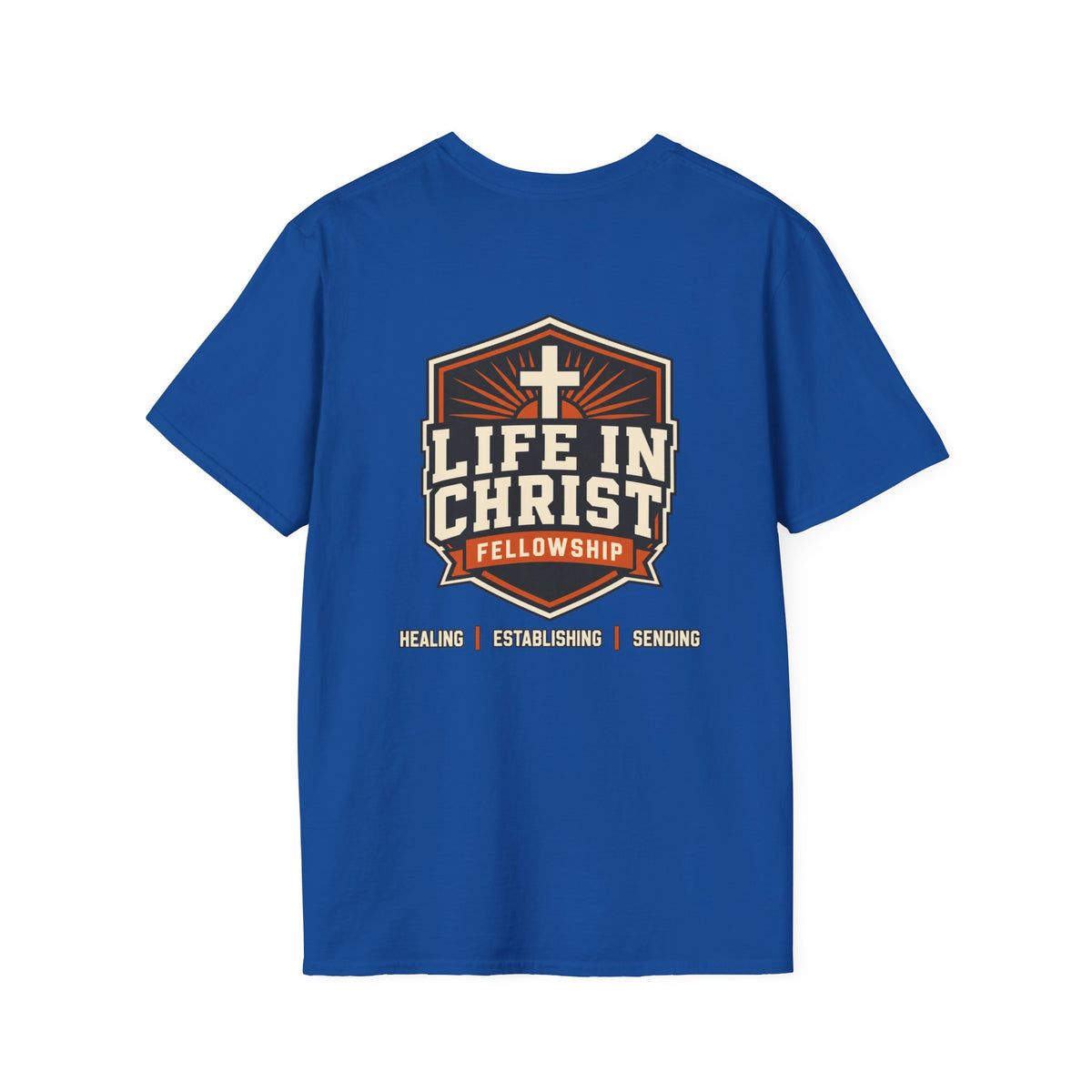 Christian T-Shirt — "Life in Christ Fellowship" Church Tee