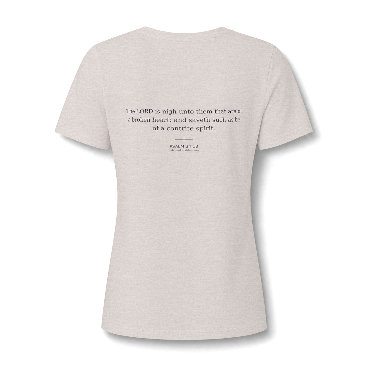 RESTORED. Inspirational Women's V-Neck Tee