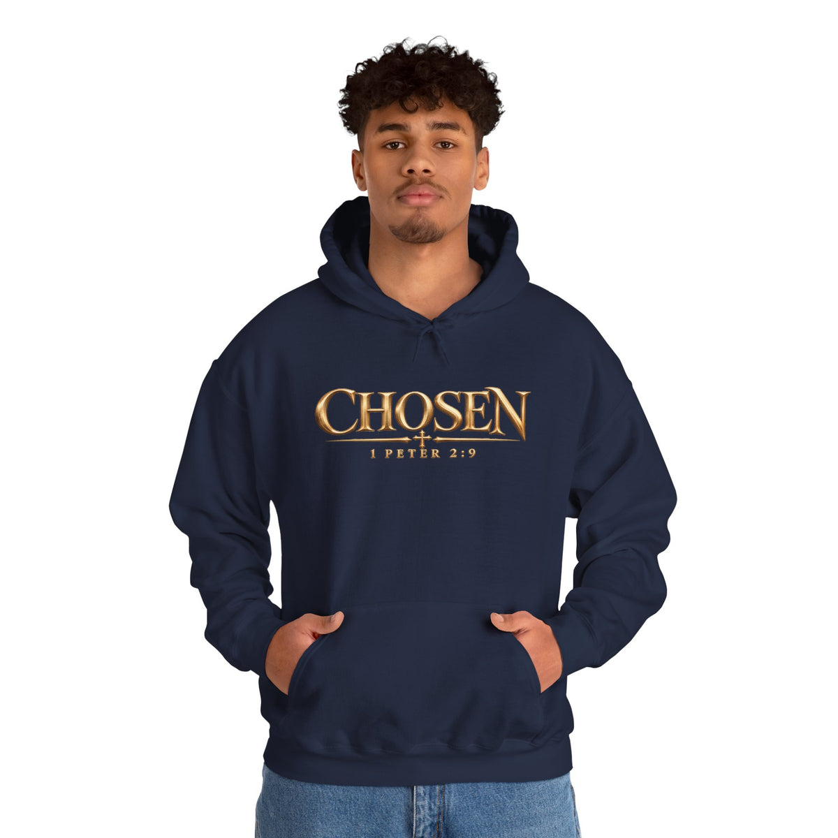 "Chosen" 1 Peter 2:9 Christian Bible Verse Hoodie Unisex