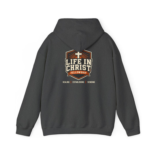 Life in Christ Hoodie — Church Fellowship Pullover (Life In Christ logo)