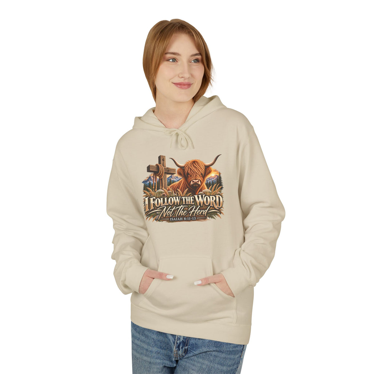"Follow the Word Not the Herd" Christian Unisex Hoodie