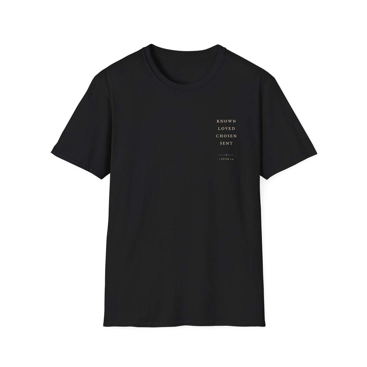 1 Peter 2:9 Christian T-Shirt — World Outline Faith Tee