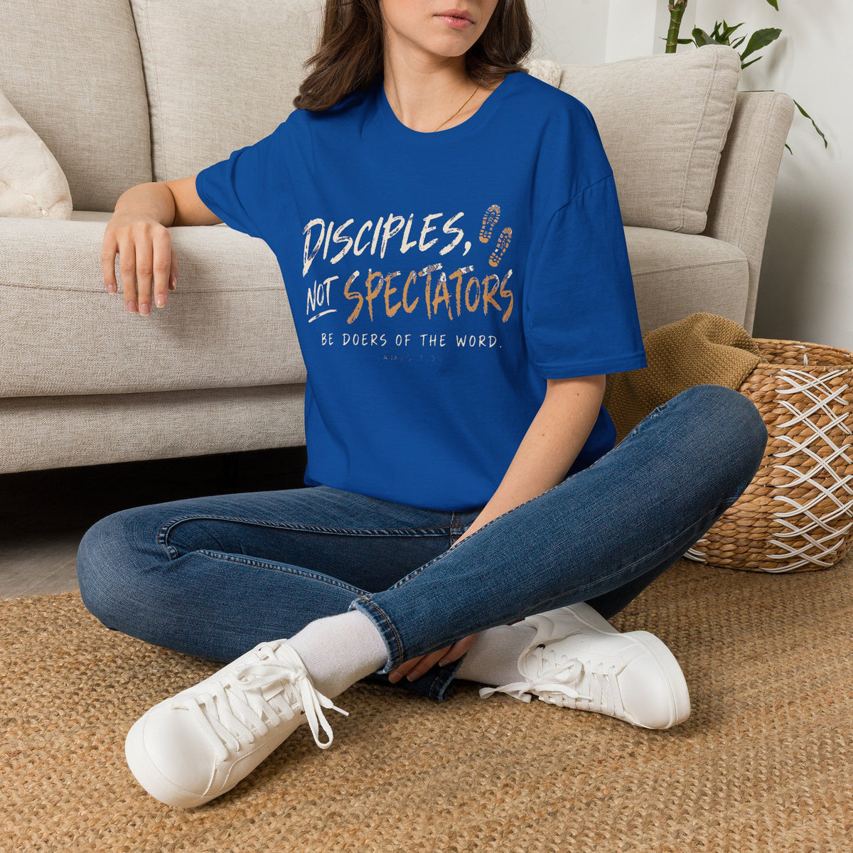 Disciples Not Spectators T-Shirt — “Be Doers of the Word” Christian Faith Tee