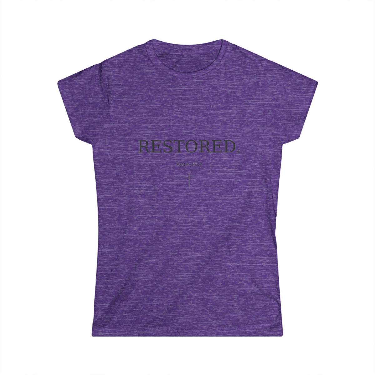 Faith 'RESTORED' Women's Tee — Christian Inspirational Scripture Shirt