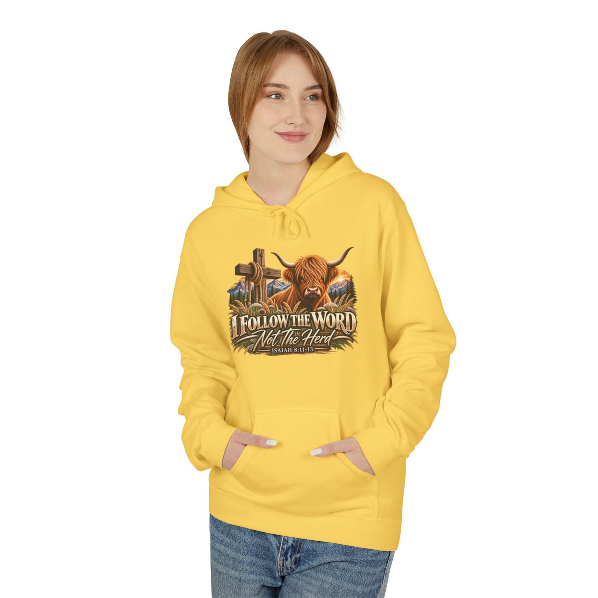 "Follow the Word Not the Herd" Christian Unisex Hoodie