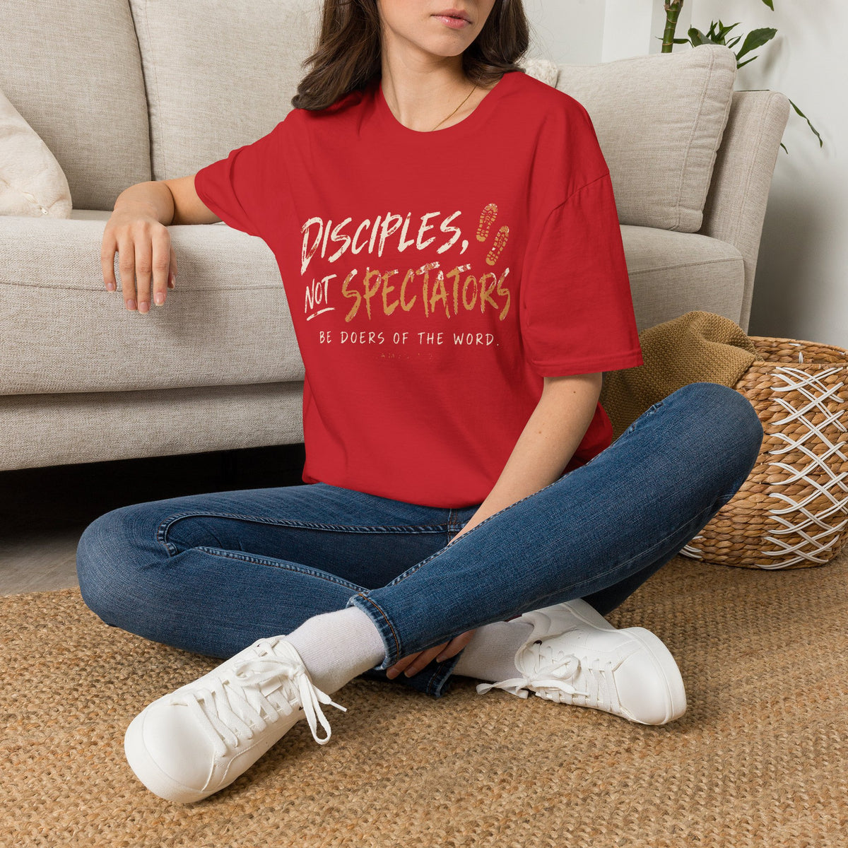 Disciples Not Spectators T-Shirt — “Be Doers of the Word” Christian Faith Tee