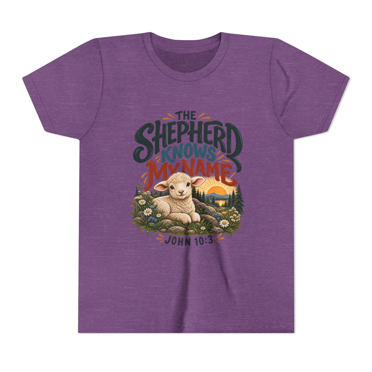 The Shepherd Knows My Name Youth Christian Tee