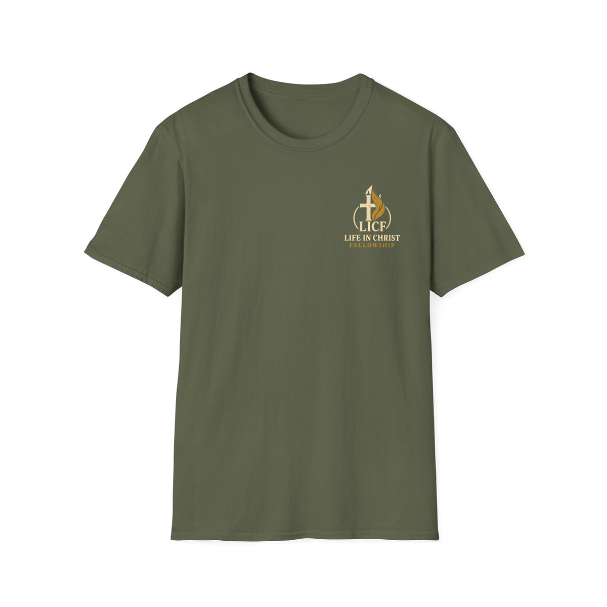 Christian T-Shirt — "Life in Christ Fellowship" Logo Tee
