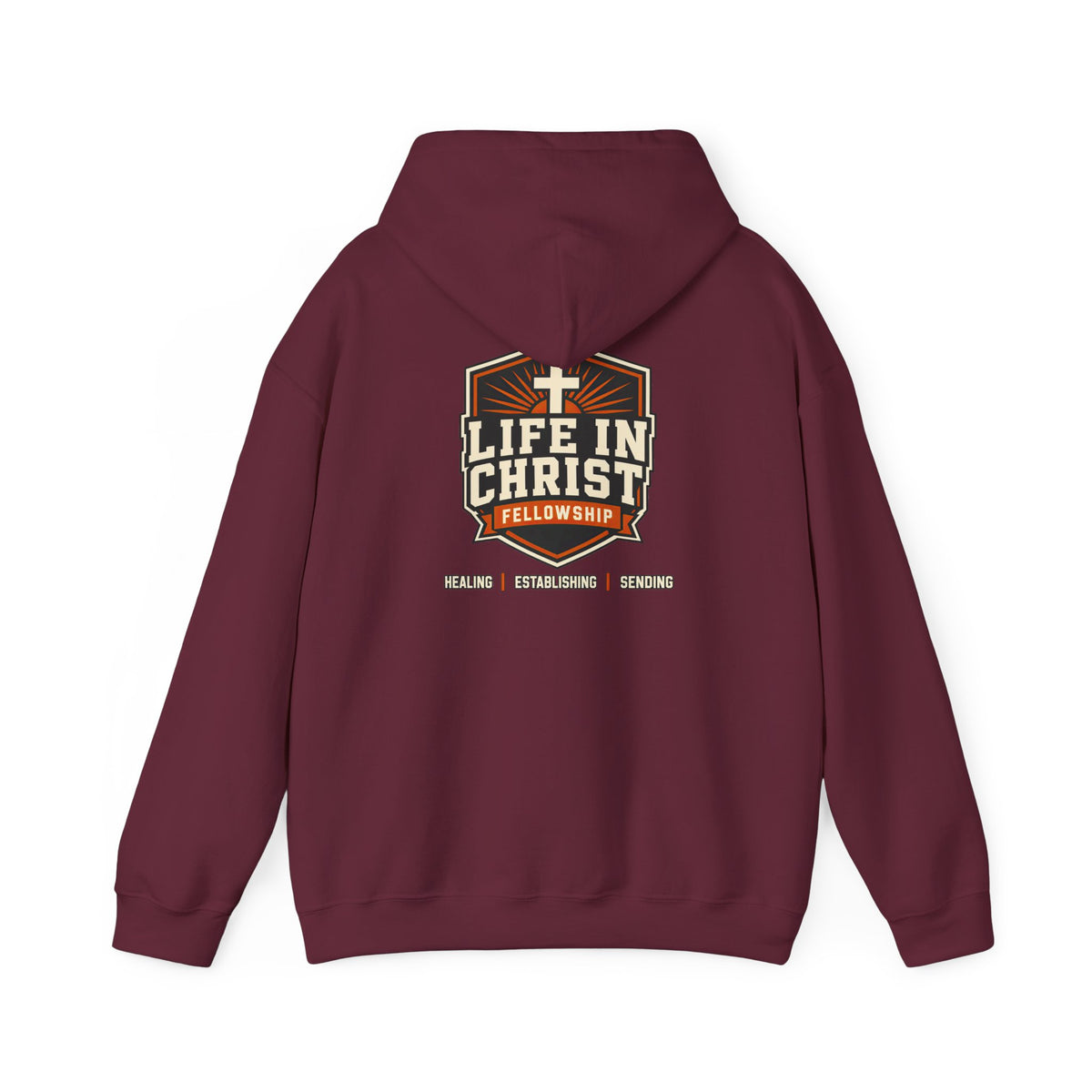 Life in Christ Hoodie — Church Fellowship Pullover (Life In Christ logo)