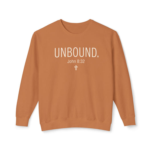 "Unbound" John 8:32 Inspirational Crewneck Sweatshirt