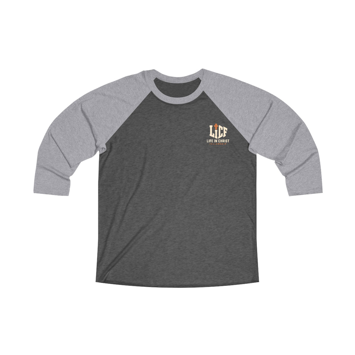Life in Christ Baseball Tee — Christian Faith Raglan Shirt