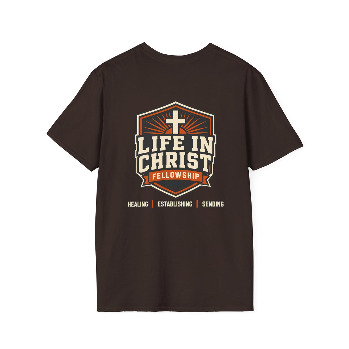 Christian T-Shirt — "Life in Christ Fellowship" Church Tee