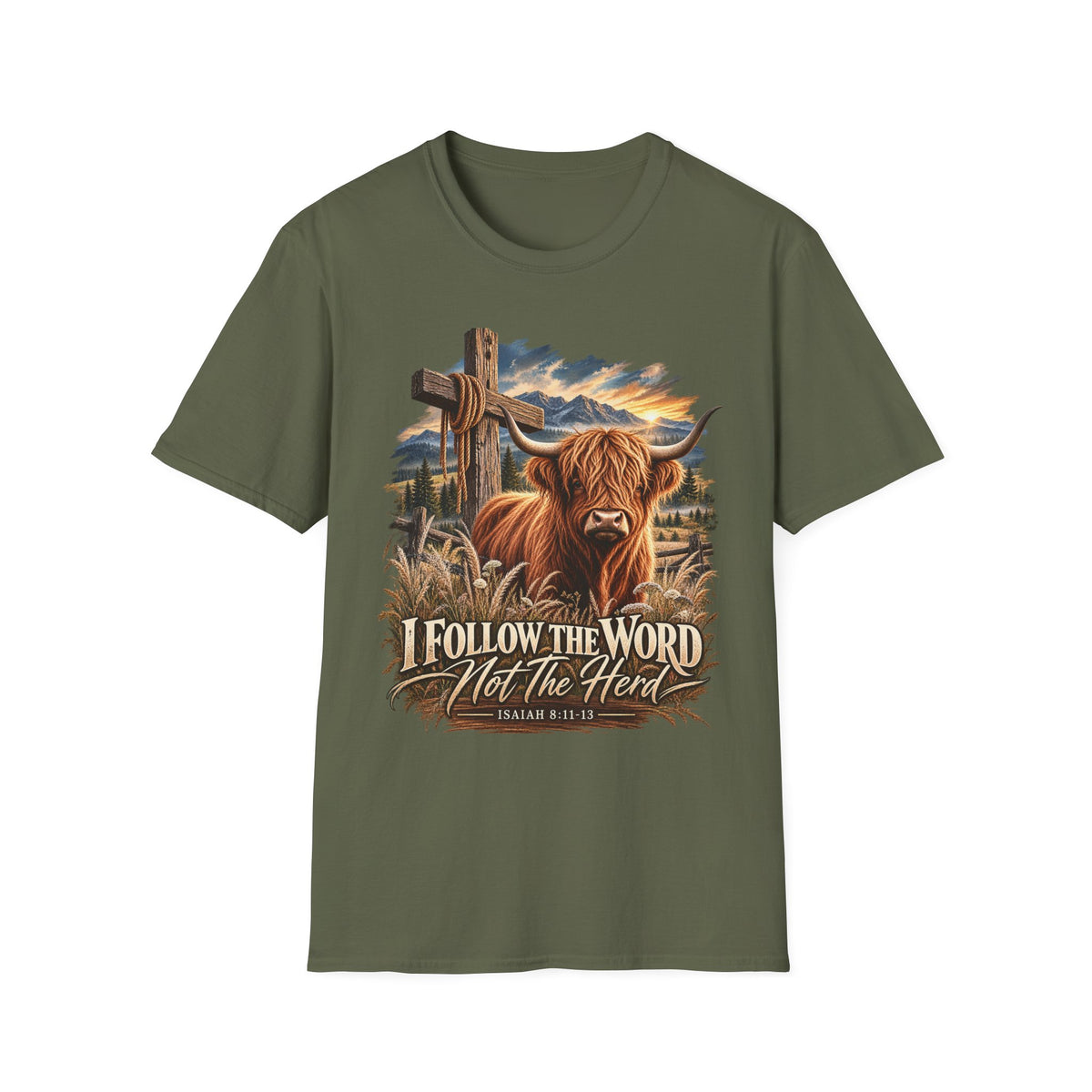 "Follow the Word not the Herd" Christian Faith T-Shirt