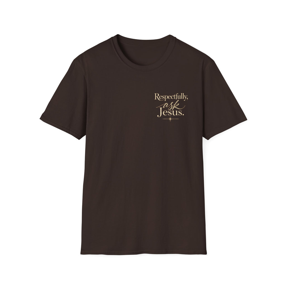 Respectfully Ask Jesus T-Shirt — James 1:5 Christian Faith Tee