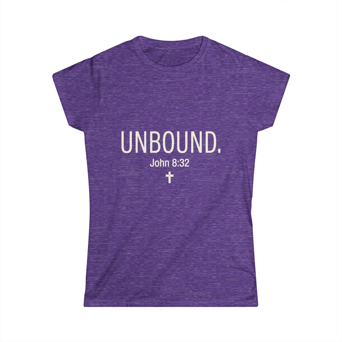 UNBOUND Christian Tee for Women — Faith Graphic Softstyle Shirt