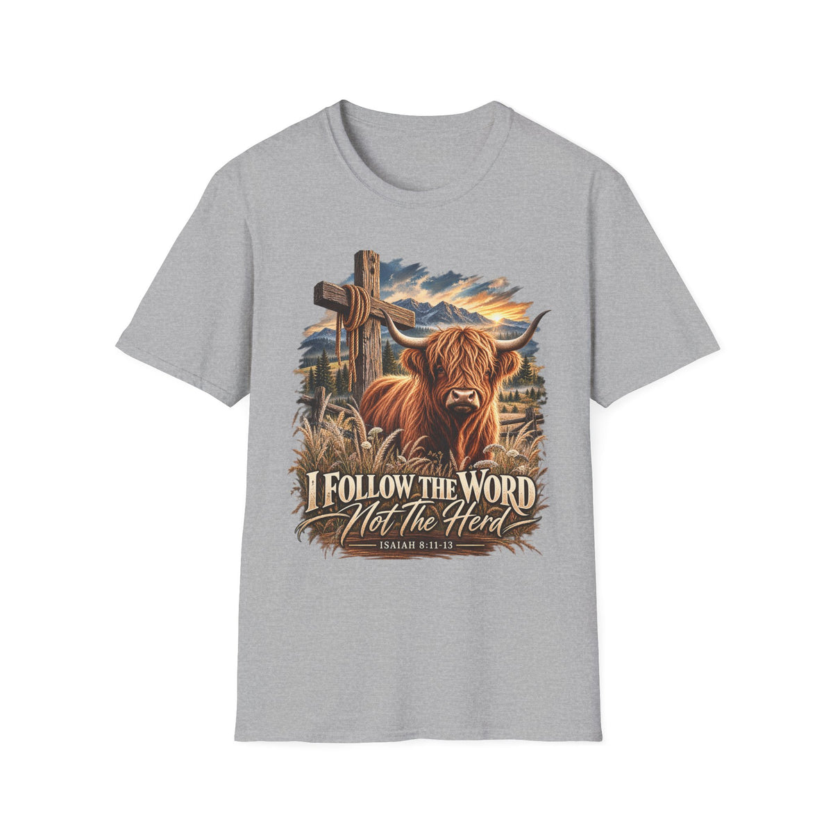 "Follow the Word not the Herd" Christian Faith T-Shirt