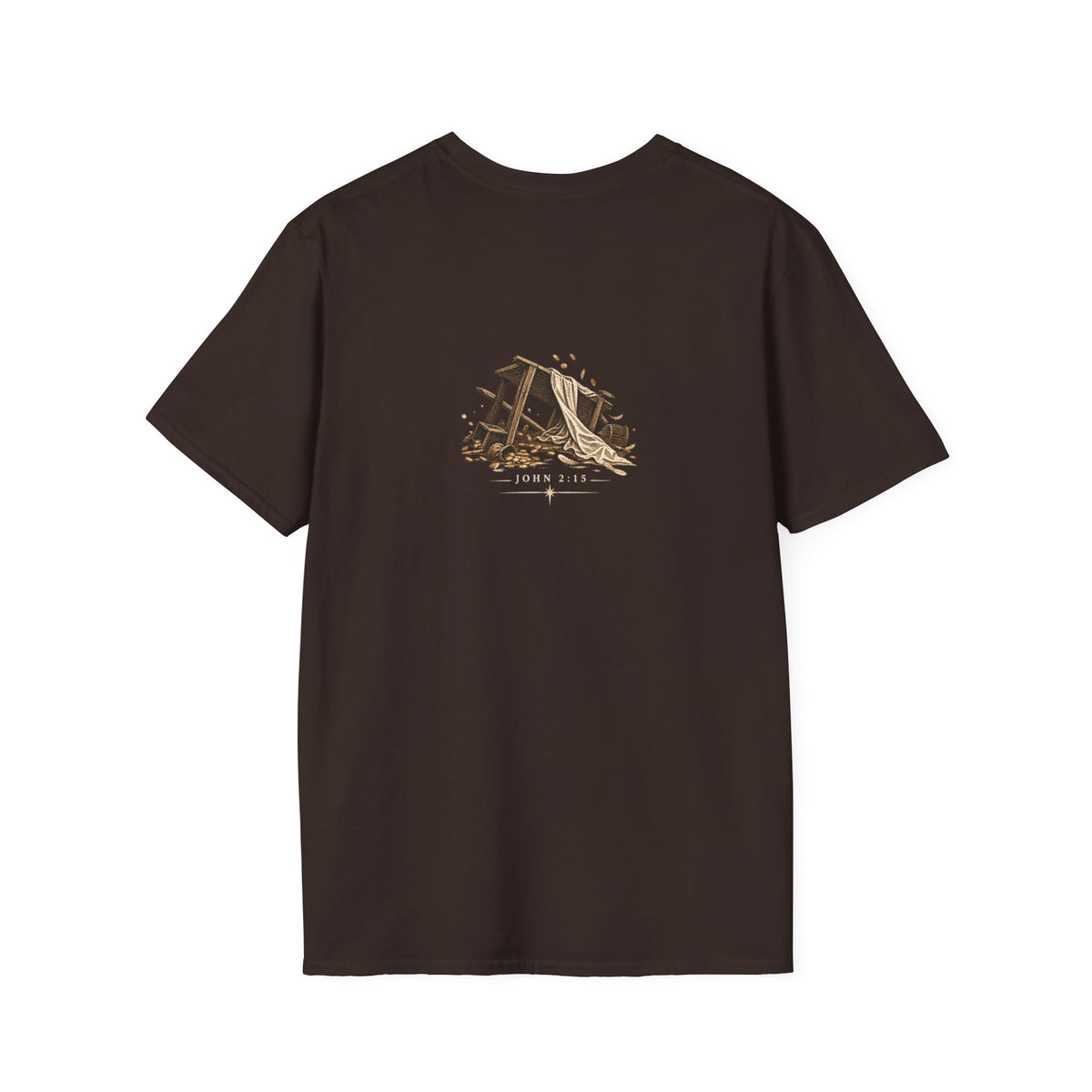 Jesus Flipped Tables T-Shirt — Rustic Cross & Bread Christian Tee
