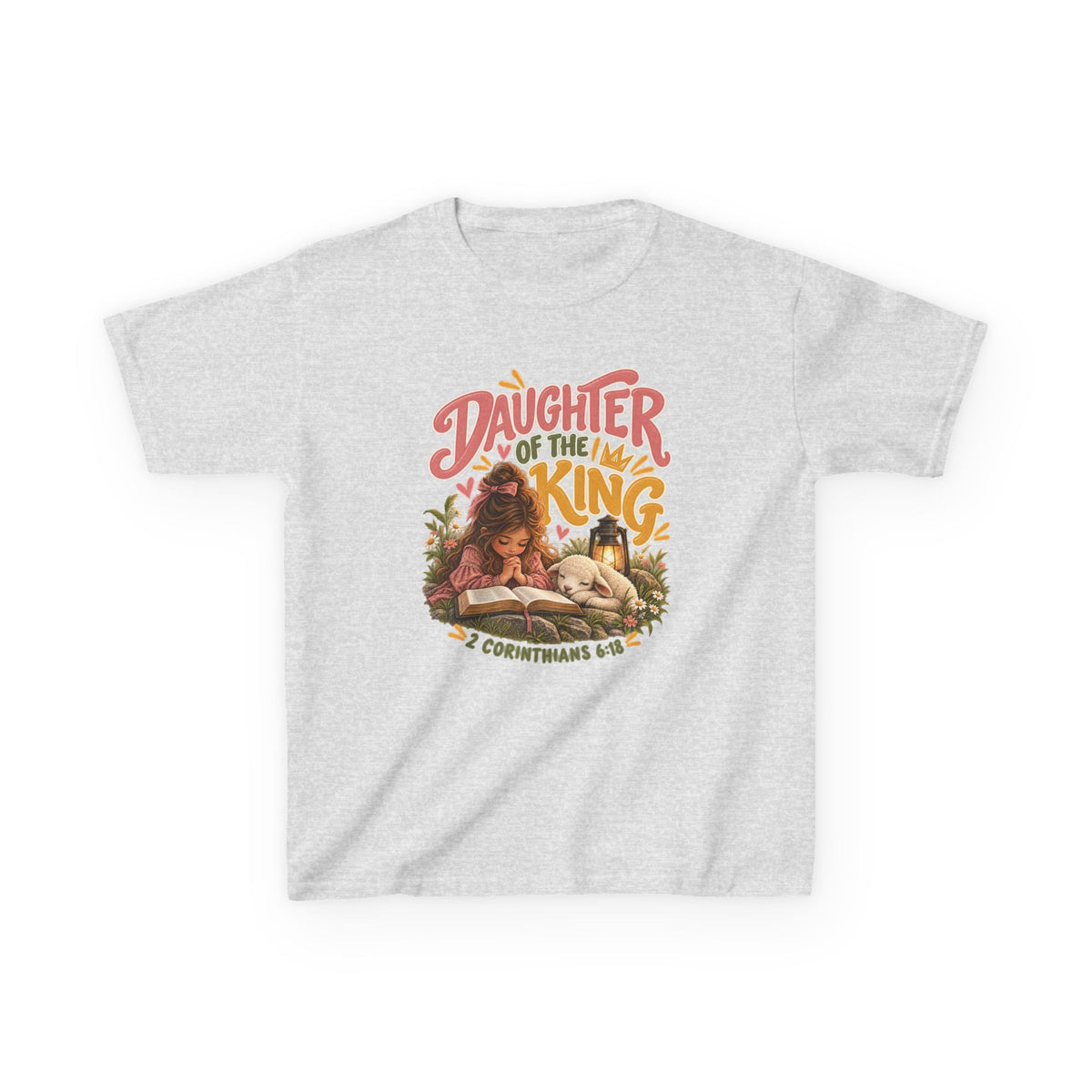 Daughter of the King - Brunette Kids Christian T-Shirt