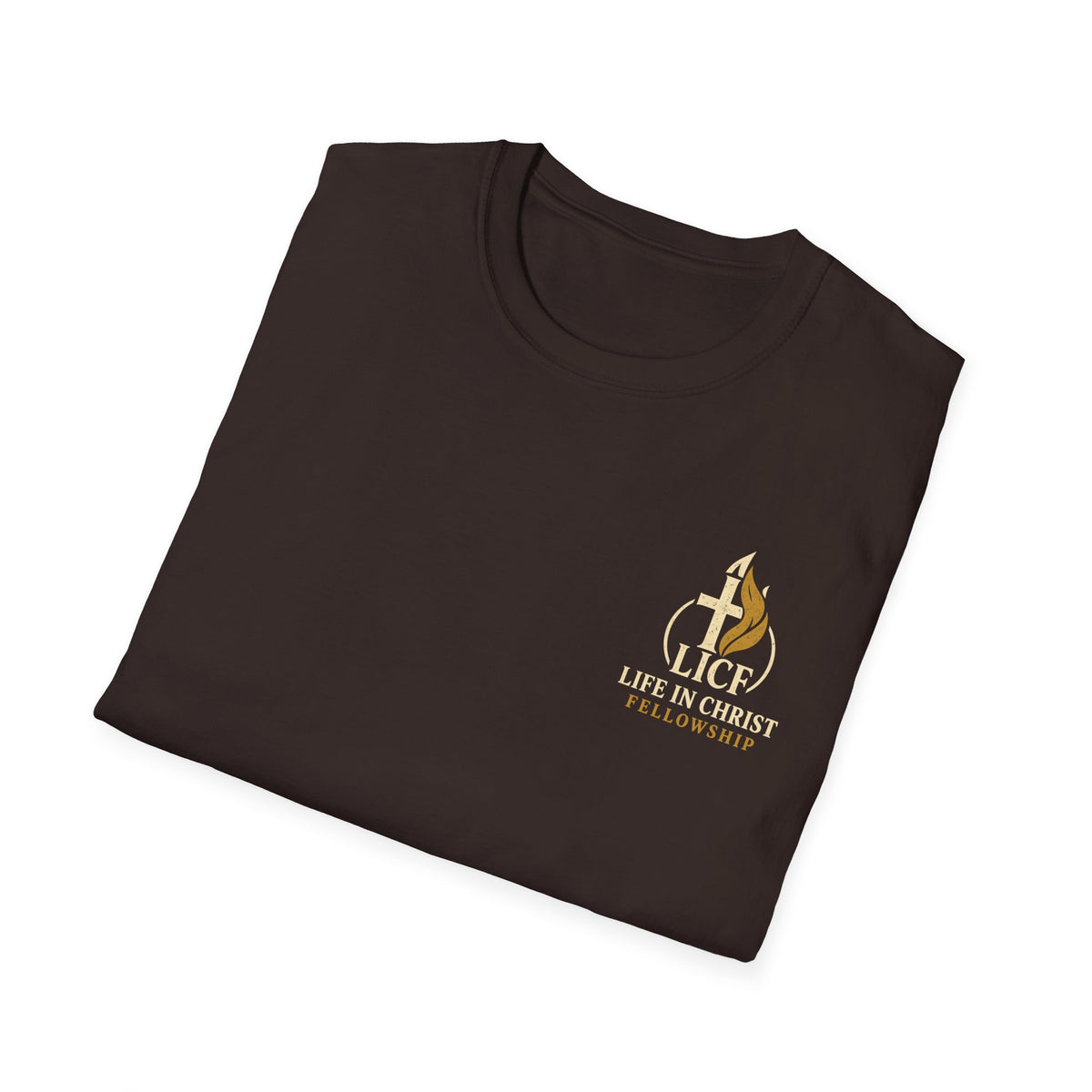 Christian T-Shirt — "Life in Christ Fellowship" Logo Tee