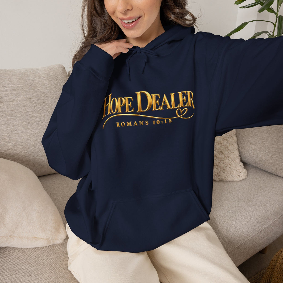 "Hope Dealer" Romans 10:15 Christian Faith Hoodie