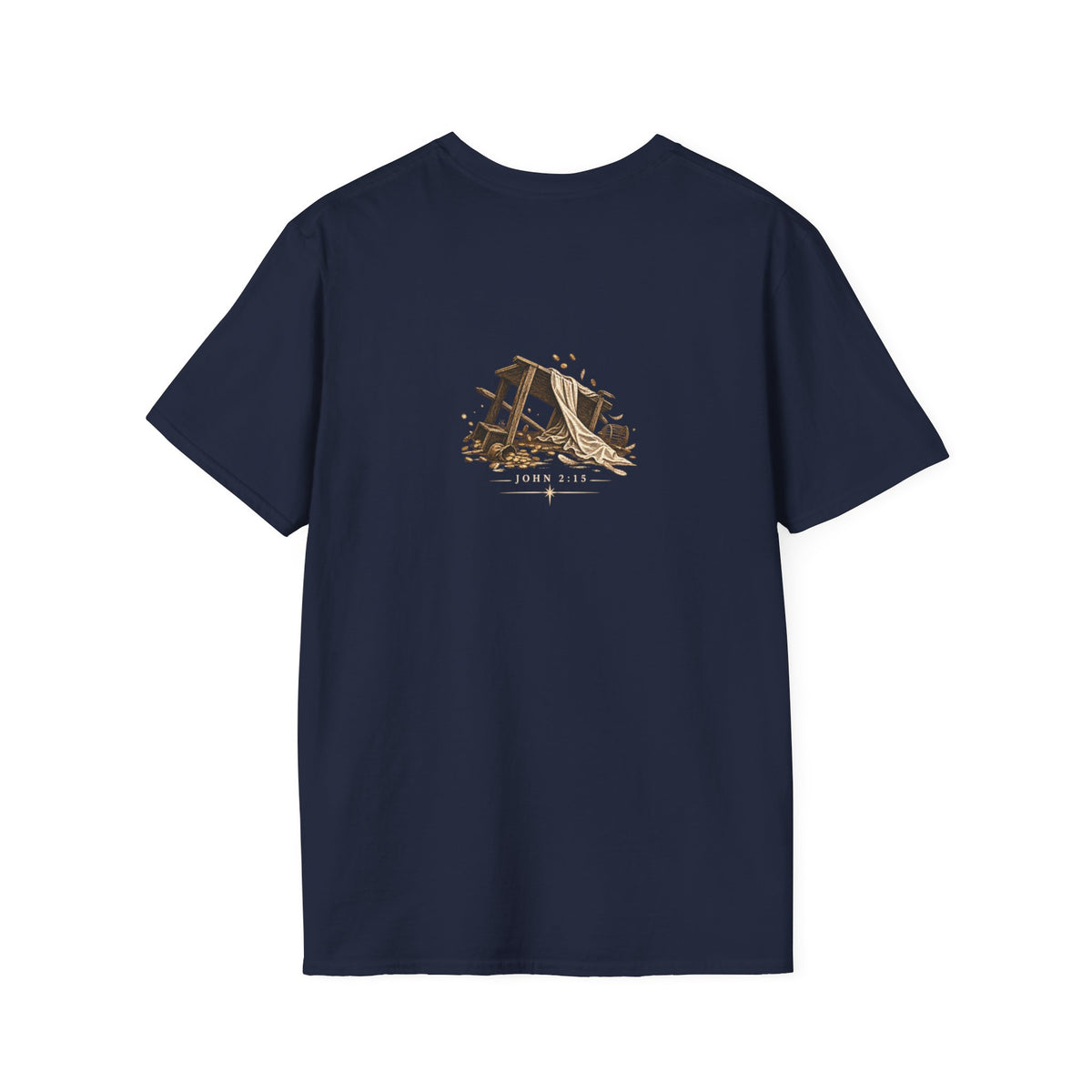 Jesus Flipped Tables T-Shirt — Rustic Cross & Bread Christian Tee
