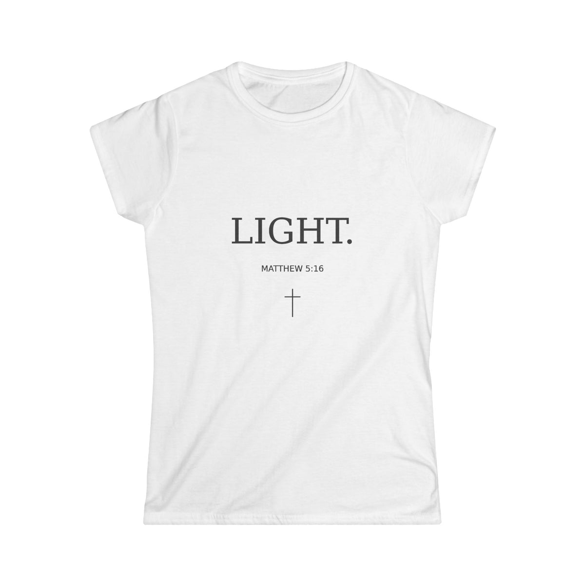 Faith 'Light' Women's Tee — Christian Inspirational Scripture Shirt