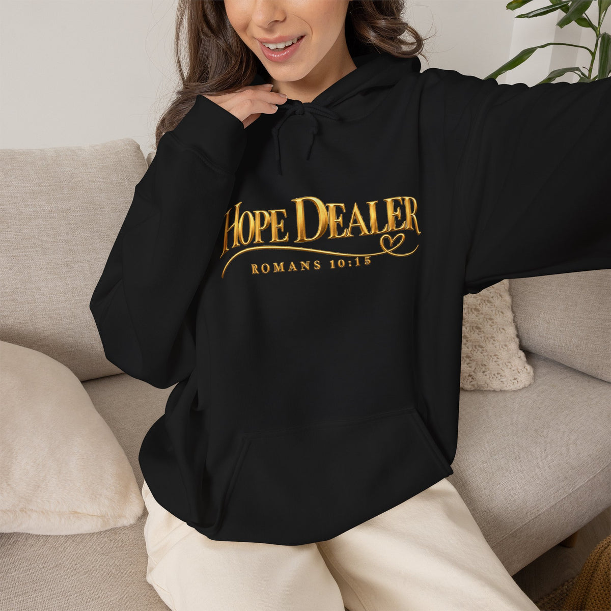 "Hope Dealer" Romans 10:15 Christian Faith Hoodie