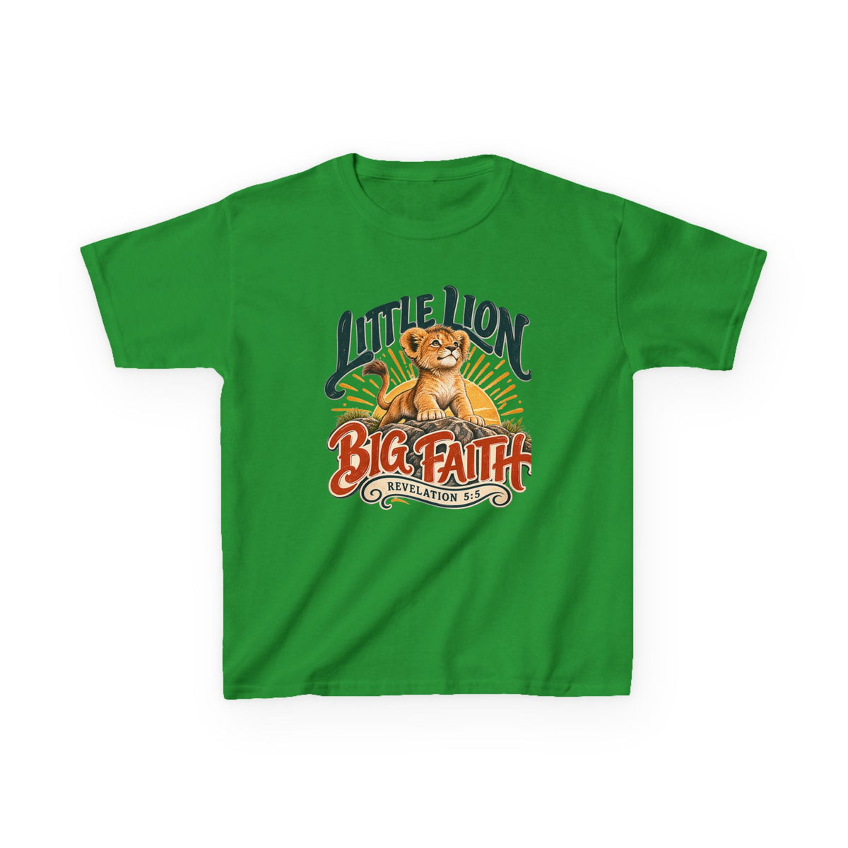 Little Lion Big Faith Kids Tee