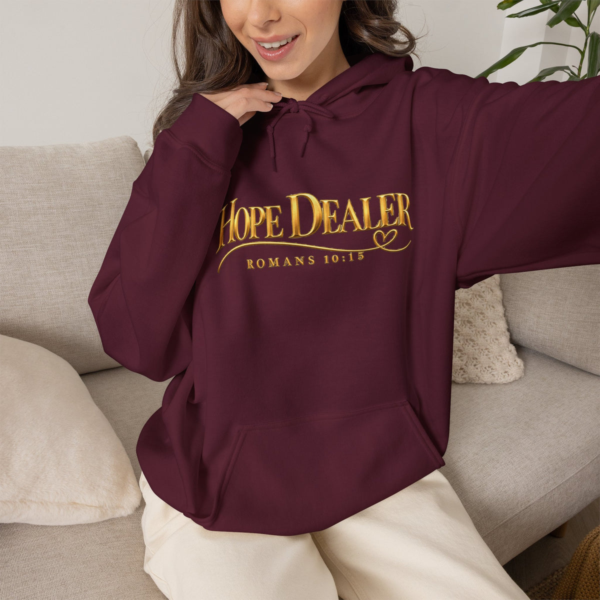 "Hope Dealer" Romans 10:15 Christian Faith Hoodie