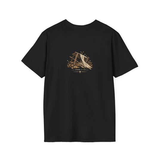 Jesus Flipped Tables T-Shirt — Rustic Cross & Bread Christian Tee