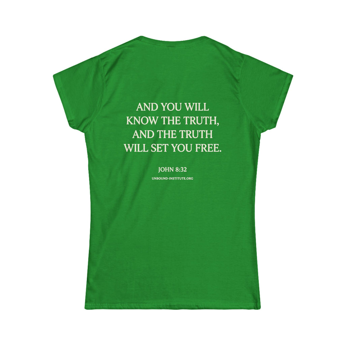 UNBOUND Christian Tee for Women — Faith Graphic Softstyle Shirt
