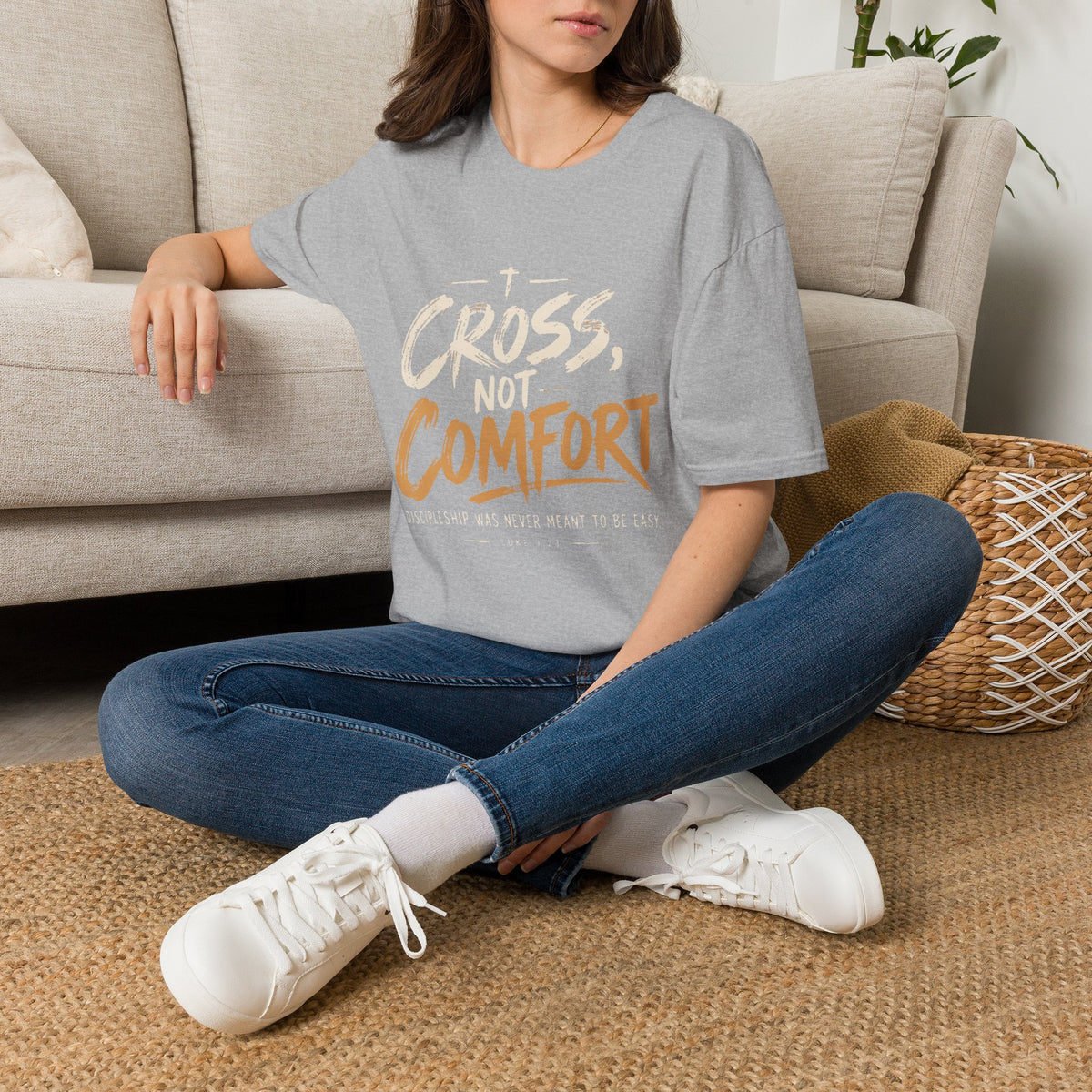 Cross Not Comfort T-Shirt — Inspirational Christian Faith Tee
