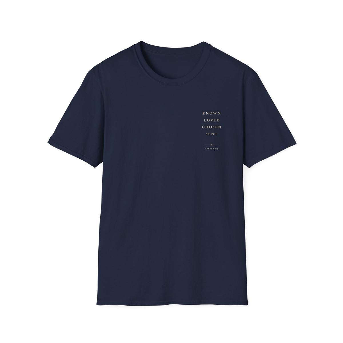 1 Peter 2:9 Christian T-Shirt — World Outline Faith Tee