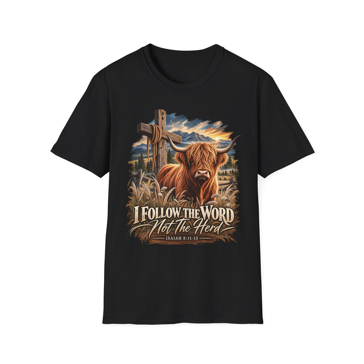 "Follow the Word not the Herd" Christian Faith T-Shirt