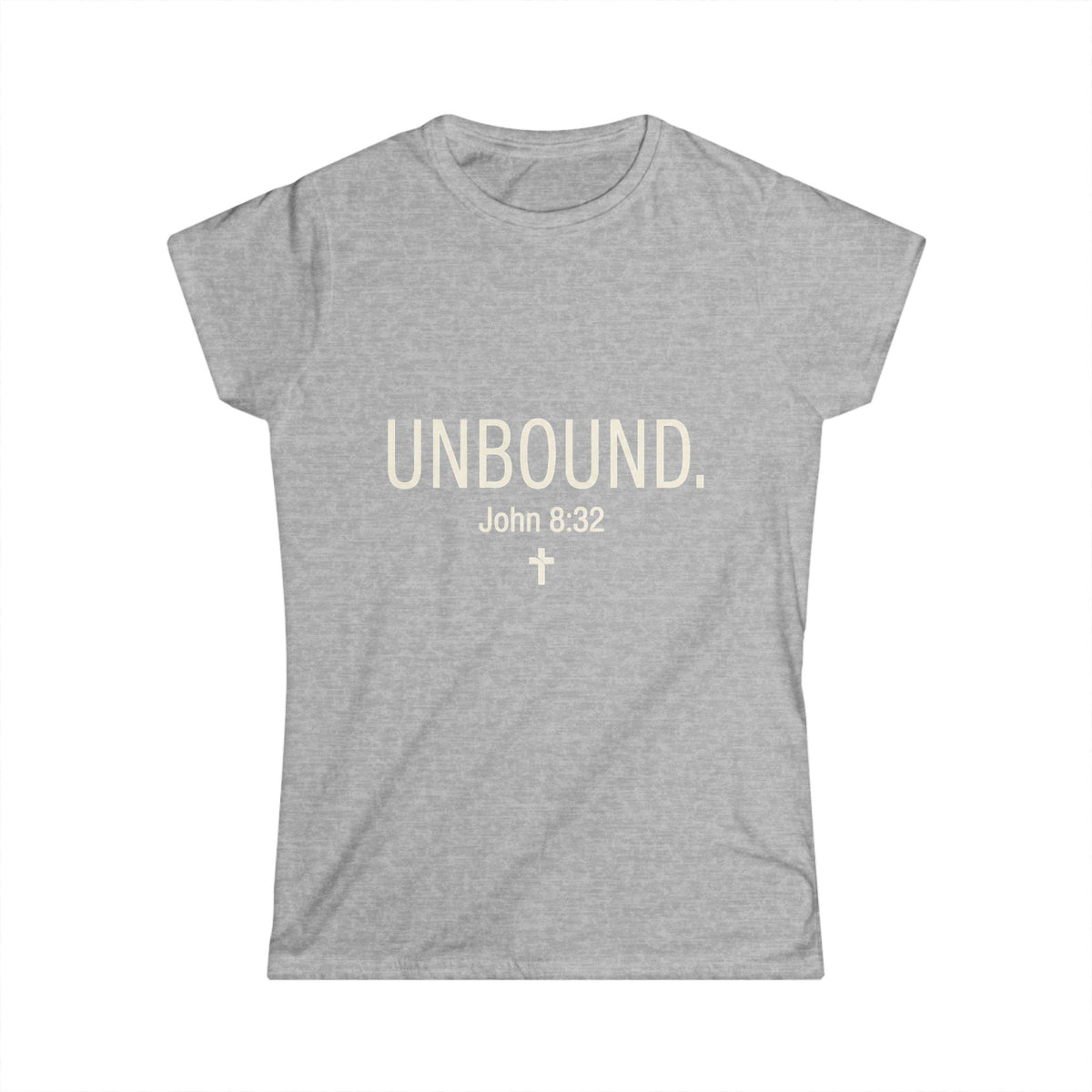 UNBOUND Christian Tee for Women — Faith Graphic Softstyle Shirt