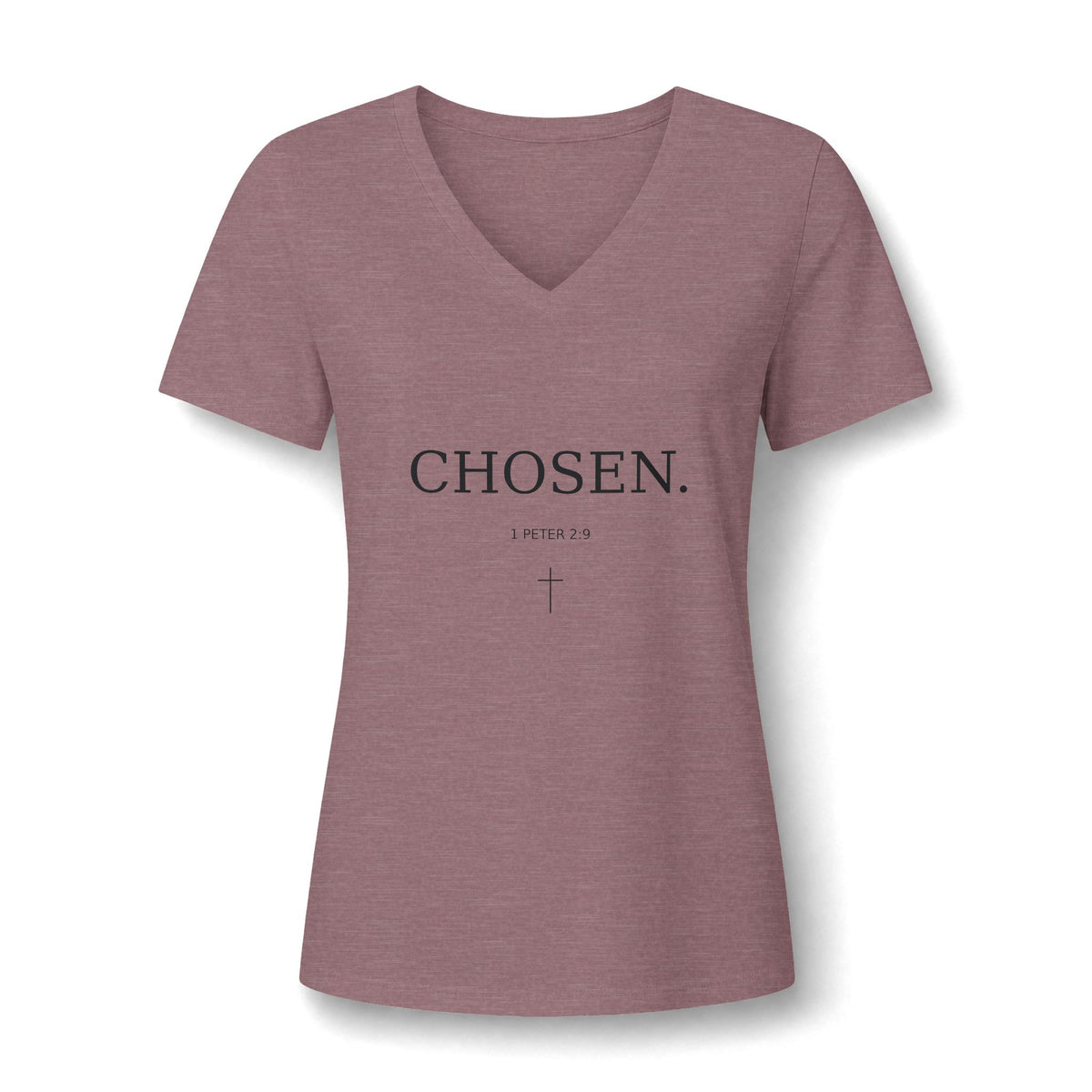 Chosen V-Neck Tee — Inspirational Women’s Christian Shirt