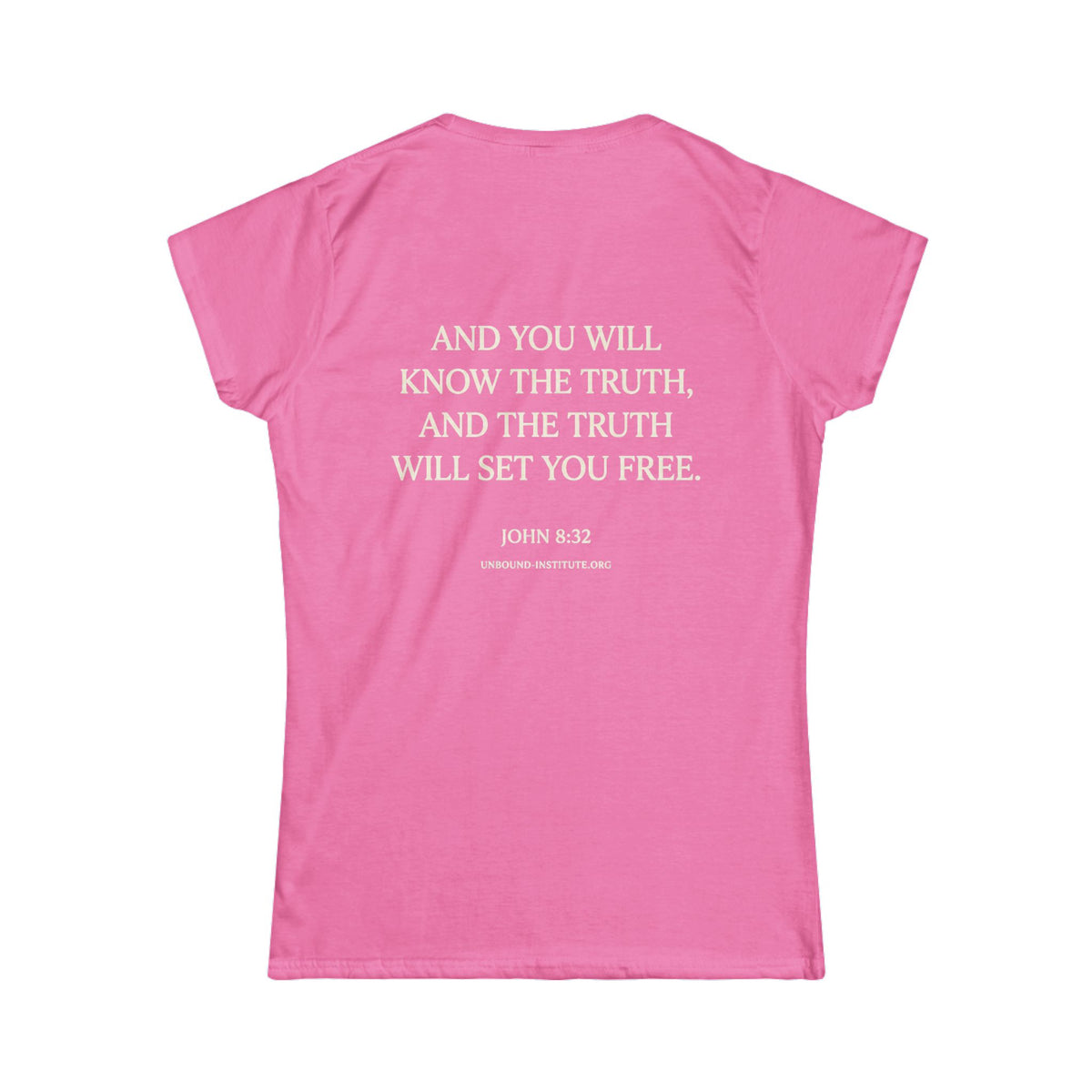 UNBOUND Christian Tee for Women — Faith Graphic Softstyle Shirt