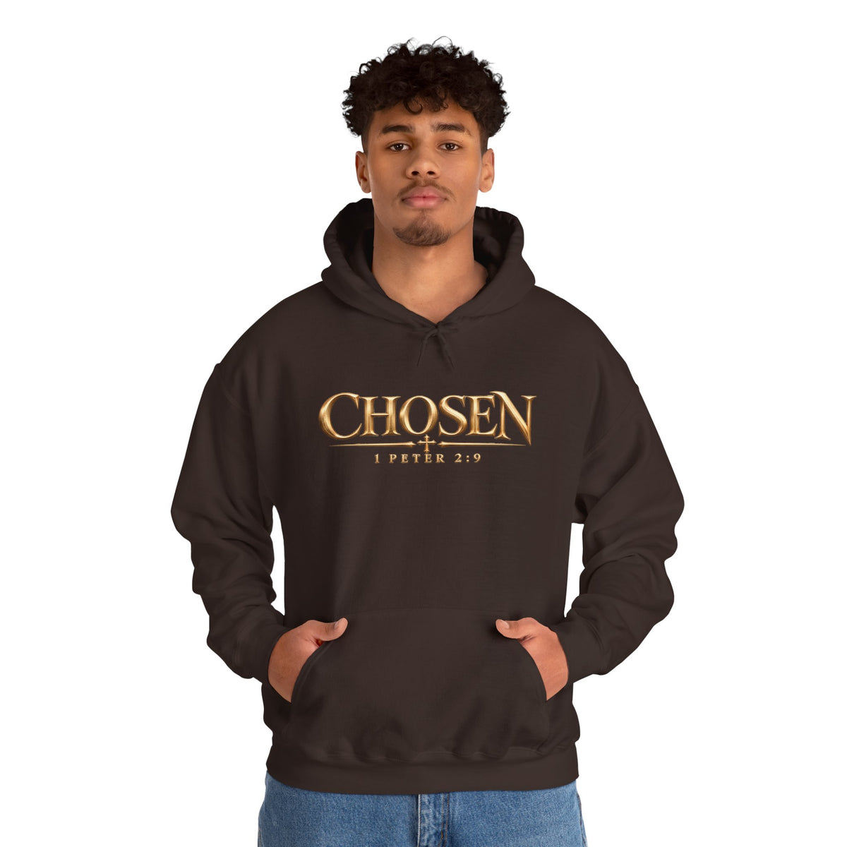 "Chosen" 1 Peter 2:9 Christian Bible Verse Hoodie Unisex
